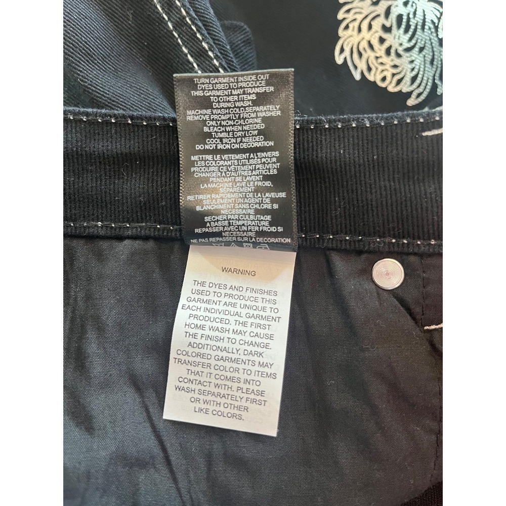 Cyber Y2K Grunge Skater Yakuza Streetwear GraphicJorts BlackSilver Ninth Hall 32 - Picture 9 of 9